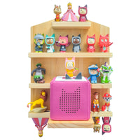 1 x RAW Customer Returns Shudyear Toniebox Shelf with Space for 28 Tonie Figures, Tonie Box Magnetic Wall Shelf for Children to Play and Collect Houses  - RRP €36.17