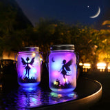 1 x RAW Customer Returns Butterfly Fairy in a Mason Jar, Mostof 2 Pack Hanging Solar Lantern Lights for Outdoor, IP44 Waterproof Garden Light for Outdoors Color  - RRP €24.99