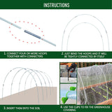 1 x RAW Customer Returns Greenhouse hoops fiberglass, plant tunnel arches, tunnel arches with insect protection net, film tunnel arches, tunnel arches for raised beds, greenhouse hoops, garden tunnel hoops, greenhouse tunnel arches - RRP €20.75