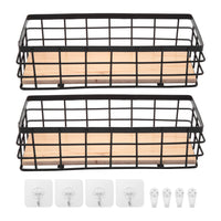 1 x RAW Customer Returns Callstick 2 Packs Metal Storage Basket with Base, Decorative Baskets for Home Storage, Wire Basket for Organizing Small Tableware - RRP €22.18