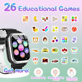 1 x RAW Customer Returns Smartwatch Kids 26 Games, Phone, Pedometer, Calories -SOS Smartwatch for Kids Boys Girls HD Camera, Music Player, Video, Stopwatch, 3-12 Year Old Children Christmas Birthday Gifts - RRP €39.66