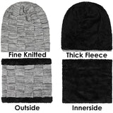 27 x Brand New Swygoo Winter Beanie Hat Scarf and Touchscreen Gloves Set, Knitted Thermal Set with Cozy Fleece Lining, Slouchy Beanie Cap, Neck Warmer and Gloves for Men and Women Light Grey  - RRP €495.99