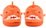 8 x Brand New Eagsouni Men s Women s Winter Shark Slippers Memory Foam Warmth Comfortable Plush Slippers Home Non-Slip Slippers Indoor Outdoor Shoes, Orange, 38 39 EU - RRP €122.96