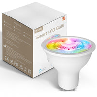 1 x RAW Customer Returns MOES ZigBee GU10 Smart Lamp Color Dimmable RGB, compatible with Philips Hue, works with Alexa in addition to Echo Plus Google - RRP €19.99