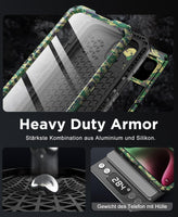 1 x RAW Customer Returns Beeasy for iPhone 15 Case Waterproof Outdoor Shockproof Metal Protective Case, Military 360 Degree Armored Case Dustproof with Screen Protector Robust Hardcase Heavy Duty Cell Phone Case 6.1 , Camouflage - RRP €34.42