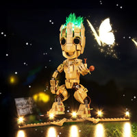 1 x RAW Customer Returns LED Light Set for Lego I Am Groot, Music Version Decoration Lighting Set for Lego 76217 Marvel I Am Groot Toy Creative Toy Lights -Lights Set Only, No Lego Model - RRP €39.98