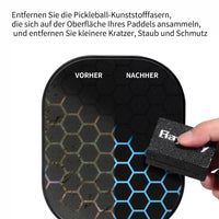 7 x Brand New Baypify 2 Pack Pickleball Paddle Erasers, Carbon Fiber Pickleball Paddle Cleaner, effortlessly removes ball residue, stains and minor scratches - RRP €126.98