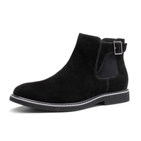 1 x RAW Customer Returns Bruno Marc Men s Chelsea Boots Suede Boots Ankle Boots BLACK SBBO2219M-E Size 47 EUR  - RRP €25.78