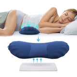 1 x RAW Customer Returns RESTCLOUD Adjustable Lumbar Support Pillow for Sleeping Memory Foam, Back Support Pillow for Pain Relief, Back Pillow for Sleeping, Lumbar Support Pillow for Bed and Chair - RRP €35.99