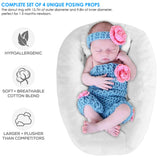 1 x RAW Customer Returns Camidy Newborn Photography Props Donut Pillow Prop 3 Small Posing Pillows Baby Photo Posing Aid Pillow Photo Shooting Set - RRP €29.23