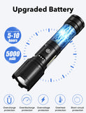 1 x RAW Customer Returns Lsnisni Flashlight LED Rechargeable, 15000 Lumens Extremely Bright Flashlights USB, XHP70.2 Tactical Flashlight, 7 Light Modes with Red Light, Zoomable, IP65 Waterproof for Camping Hiking Emergencies - RRP €17.95