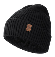 1 x RAW Customer Returns Wmcaps Men s Winter Hat, Thermal Knitted Hats for Men, Warm Fleece Running Hat Beanie Women s Men s Hat Winter, Windproof Winter Hat Men Lined Unisex Hat Black  - RRP €17.99