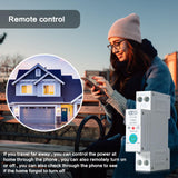 1 x RAW Customer Returns Jadeshay WiFi Smart Circuit Breaker, Power Measurement Smart Home DIN Rail Energy Meter with 3 Timing Modes for Remote Control, 1P 63A - RRP €26.4