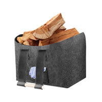 4 x Brand New Log Basket, XL Foldable Felt Basket with Work Gloves, for Shopping Basket, Toys, Newspaper or Firewood - RRP €31.96