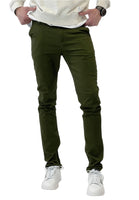 1 x RAW Customer Returns Elara Men s Chino Trousers Slim Fit Stretch Chunkyrayan MEL009-Khaki-32 34 - RRP €35.24