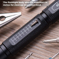 1 x RAW Customer Returns Weltool M6 small LED diagnostic light, mini flashlight, pen lamp with clip without glare, uniform beam, high color rendering of 85 , perfect pen light, inspection work, reading repair - RRP €20.16