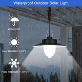 1 x RAW Customer Returns ENCOFT Solar Hanging Lamp for Outdoor Use Solar Lamps with Motion Sensor Garden Lights Solar Lights with Remote Control Pendant Light Waterproof Dimmar for Balcony Pavilion Garage Porch Cold Light - RRP €47.59