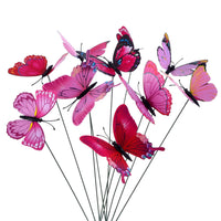 1 x RAW Customer Returns 24 Pieces Colorful Garden Butterflies Dragonflies Patio Ornaments on Sticks for Plant Decoration, Outdoor Yard, Garden Decoration - RRP €10.6