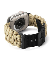 1 x RAW Customer Returns BINLUN Compatible with Apple Watch Strap Paracord 550 42mm 44mm 45mm 49mm Military Style Durable Nylon Sports Strap Replacement Bracelet for iWatch 9 8 7 6 5 4 3 2 1 SE Men Women 8 Colors Khaki  - RRP €22.99