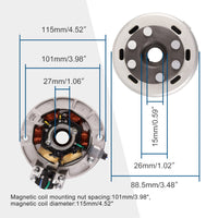 1 x RAW Customer Returns GOOFIT Magneto Stator Flywheel Rotor Kit Replacement for YX 140cc 150cc 160cc ycf 125 Pit Dirt Bike - RRP €63.78