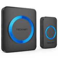 1 x RAW Customer Returns TECKNET Wireless Doorbell, Waterproof Outdoor Wireless Doorbell, 60 Melodies with 5 Volume Levels, 400m Range 1x Transmitter and 1x Receiver  - RRP €16.99