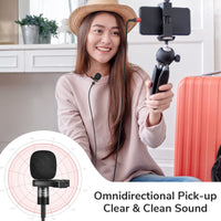 1 x RAW Customer Returns Pixel MFi Lavalier Microphone for iPhone iPad, Omnidirectional Recording and HiFi Sound Quality Clip-on Microphone with 2 M Cable for YouTube Vlogs Video Recording and Podcast Recording - RRP €39.98