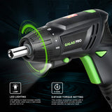 1 x RAW Customer Returns GALAX PRO Cordless Screwdriver, 3.6 V Electric Screwdriver, 2000 mAh Li-Ion Battery with Battery Indicator, Maximum Torque of 4 Nm and 31 Free Accessories for DIY Work - RRP €18.68