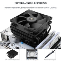 1 x RAW Customer Returns Thermalright SI-100 Black CPU Air Cooler, 6 6mm Heat Pipes, TL-E12B PWM Quiet Fan CPU Cooler With S-FDB V2.0 Bearing, AGHP 3.0 Technology, For AMD AM4 AM5 Intel 1150 1151 1200 1700 2066, PC Cooler - RRP €34.19