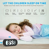 1 x RAW Customer Returns Plumeet Easy to Set, Large Digital LCD Travel Alarm Clock, With Snooze Mode and Night Light, Rising Sound Alarm Handheld Size, Kids Black  - RRP €18.65