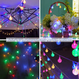 1 x RAW Customer Returns StarryEver LED Fairy Lights Balls Colorful, 4.5M 30 LED Color Changing Fairy Lights Battery USB Operated, 16 Colors Crystal Ball Fairy Lights Outdoor Indoor with Remote Control for Garden Patio Room Decoration - RRP €20.16