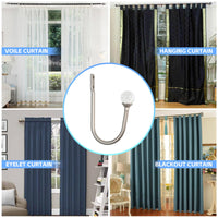 9 x Brand New Curtain hold back, nickel - RRP €183.6