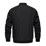 1 x RAW Customer Returns TACVASEN Men s Bomber Blouson Autumn Jacket Warm Jacket Sports Jacket Leisure Outdoor Casual Running Jacket Leisure Full Zip L, Black  - RRP €55.44