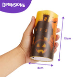 1 x Brand New THE TWIDDLERS 3 Flameless Real Wax Candles for Halloween Decoration - Battery Operated LED Candles Last up to 6 Continuous Hours - Safe and Child Friendly - RRP €20.4