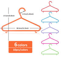 1 x RAW Customer Returns ilauke Baby Clothes Hangers Pack of 60 Plastic Children s Clothes Hangers, Baby Children s Clothes Hangers with Trouser Rack, 28.5 cm - RRP €21.64