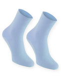 1 x Brand New Rainbow Socks - Women s Men s Cotton Diabetic Socks Without Elastic Waistband - 1 Pair - Blue - Sizes 44-46 - RRP €7.06