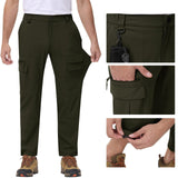 1 x RAW Customer Returns MoFiz Hiking Pants Men Breathable Trekking Pants Outdoor Pants Lightweight Work Pants Water-Repellent Men Cargo Pants with 7 Pockets - RRP €29.75