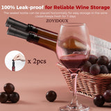 2 x RAW Customer Returns ZOYIDOUX 4-in-1 Electric Rechargeable Wine Corkscrew Aluminum Alloy, Electric Wine Opener with Cutter, Pourer, Vacuum Stopper, USB Charging Line, Gift Set for Wine Lovers - RRP €35.4