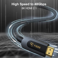 9 x Brand New FIBBR 8K HDMI 2.1 Certified Cable, 8K 60Hz 4K 120Hz 48Gbps Ultra High-Speed HDMI Cable, UHD eARC Dolby Vision HDR10 HDCP Compatible with HDTV Laptop Xbox Switch Monitor Blu-ray Soundbar DVD 1m  - RRP €152.91