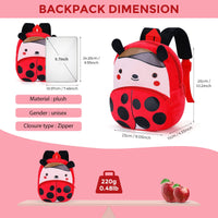 5 x Brand New UBAYMAX Children s Backpack with 3D Plush Animal Pattern, Mini Cute Kindergarten School Backpack, Cartoon Backpack for Boys and Girls, Age 1-5 Years 115cm , 26 23 11cm - RRP €102.0