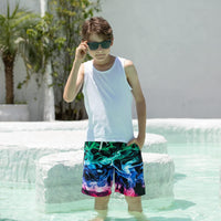 1 x RAW Customer Returns IDGREATIM Toddler Boys Girls 3D Print Swim Beach Short Outdoor Waterproof Sporty Shorts With Pockets - RRP €20.99