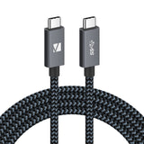 1 x RAW Customer Returns IVANKY USB C to USB C Cable 2M, USB 3.2 Gen2 2 Type C Charging Cable, 100W 20V 5A Power Delivery Fast Charging Cable, 4K 60Hz, 20Gbps Data Transfer, USB C Cable for iPhone 15 and other USB C devices - RRP €13.1