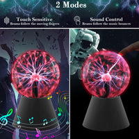 1 x RAW Customer Returns Comely Plasma Ball 5 Inch Plasma Lamp Magic Plasma Lamp Touch Sensitive and Sound Red Light Novelty Night Lights for Children Gifts Holiday Decorations - RRP €32.98