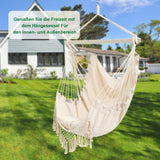 1 x RAW Customer Returns Outdoor hanging chair, indoor hanging chair with 2 cushions, hanging chair without frame up to 150 kg, hanging chair for adults, hanging seat for indoor, outdoor, bedroom and garden - RRP €36.97