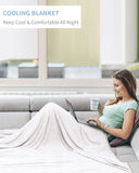 1 x RAW Customer Returns KANKAEU cooling blanket 200 230cm, cooling blanket for sleeping, summer blanket sweat-absorbing and breathable, cooling blanket for better sleep, cooling blanket cool and skin-friendly, white - RRP €39.99