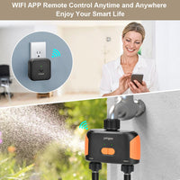 1 x RAW Customer Returns 2-way Wifi Irrigation Timer, Garden Computer, Intelligent Automatic Control with App Voice, for Greenhouse - RRP €66.24