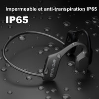 1 x RAW Customer Returns MONODEAL Bone Conduction Headphones Bluetooth, Open Ear Headphones Wireless, 5.2 Sport Bone Conduction Wireless IP65 Waterproof Sweatproof Sports Headphones for Runners Bicycle Cycling Fitness Blue  - RRP €36.88