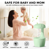 1 x RAW Customer Returns 500 ML Humidifier with Anti Gravity Water Drop Light Effects, Diffuser Humidifier, Automatic Shut-Off, Quiet Energy Saving, Quiet Energy Saving, for Baby Room Bedroom Office - RRP €28.8