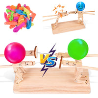 6 x Brand New Balloon Bamboo Man Battle, wooden fighter with balloon head - RRP €115.2