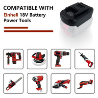 1 x RAW Customer Returns TPDL for Bosch for Einhell battery adapter converter, for Bosch 18V GBA Professional System battery works in for Einhell 18V Li-Ion power tool Not PBA  - RRP €20.16