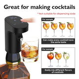 1 x RAW Customer Returns Redsack Electric Wine Decanter Aerator Dispenser Pourer Whiskey Liquor Pump Funny Unique Birthday Gift Men Women Mom Dad Boss Brother Husband Black  - RRP €78.88